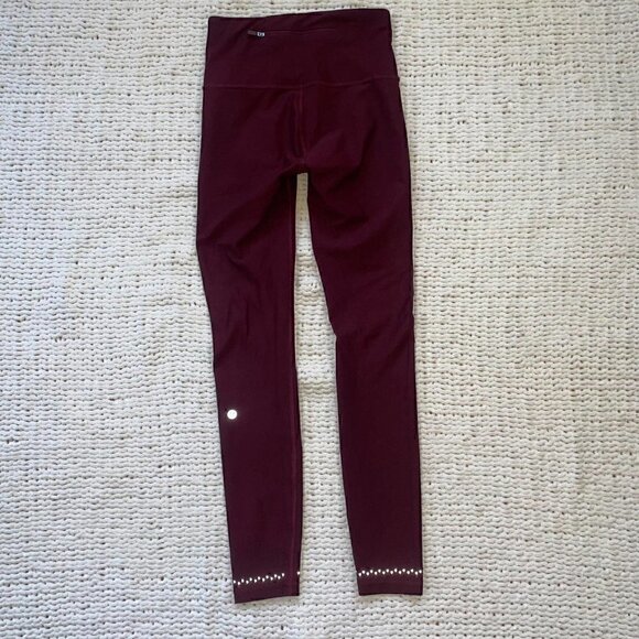 Lululemon Red Zoned In Tight - Size 4 - Picture 5 of 7